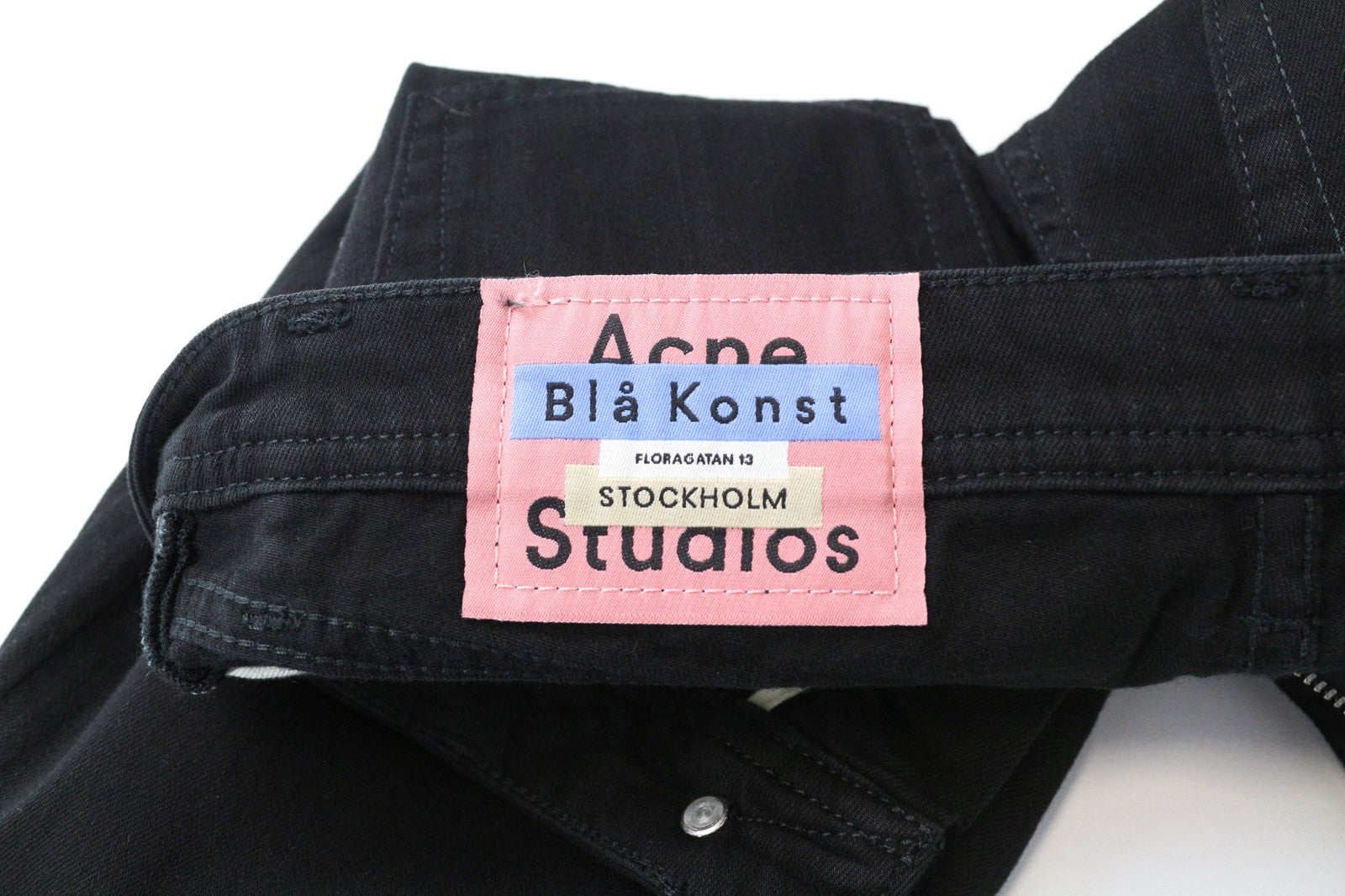 ACNE STUDIOS Bla Konst Women Jeans W25/L32 Skinny Fit 5-Pocket Black Denim