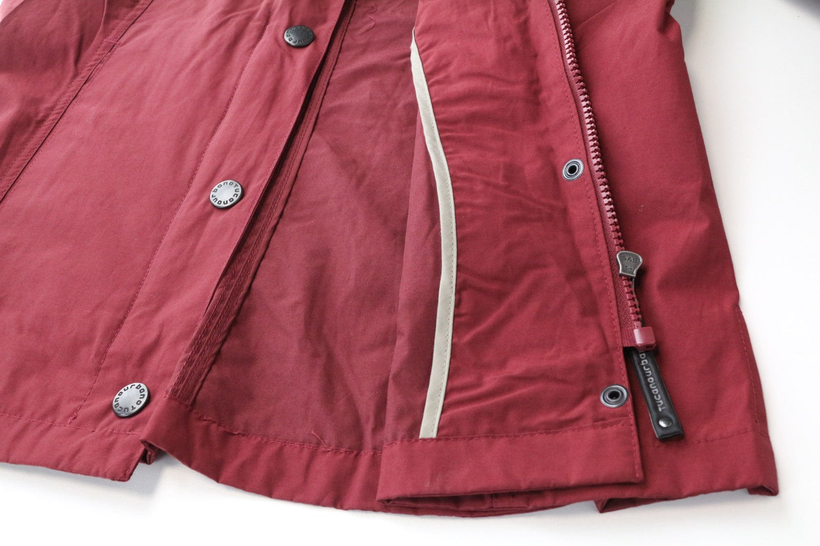 TUCANO URBANO Demetra Women Jacket IT40 Red Cotton Blend Long Sleeve Breathable