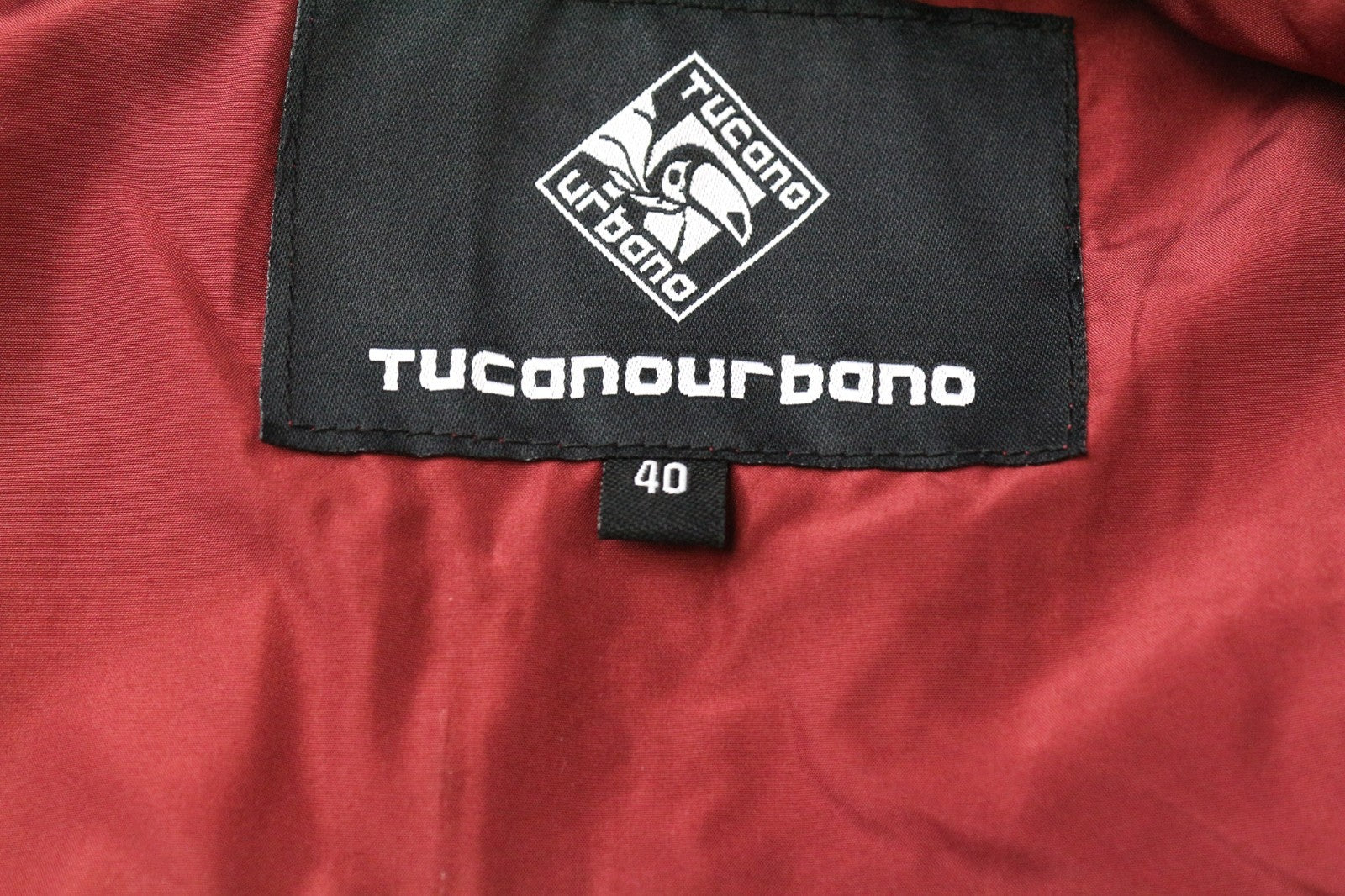 TUCANO URBANO Demetra Women Jacket IT40 Red Cotton Blend Long Sleeve Breathable