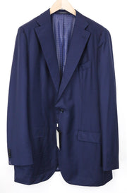 SUITSUPPLY La Spalla Men Blazer UK50L Single-Breasted Classic Lined Blue Wool