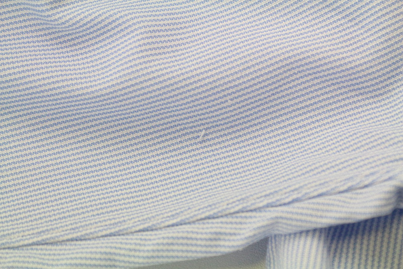 SUITSUPPLY Men Shirt 45L/17 3/4L Slim Blue Pure Cotton Striped Button-Up