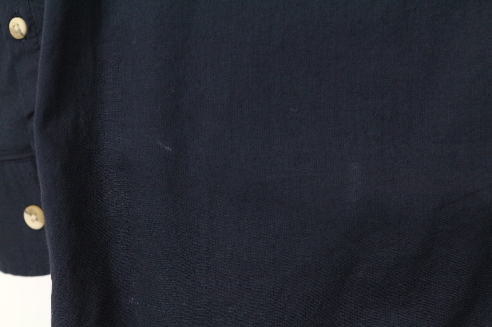 SCOTCH & SODA Ams Couture Men Shirt ~M Navy Blue Pocketed Button-Up 3/4 Sleeve