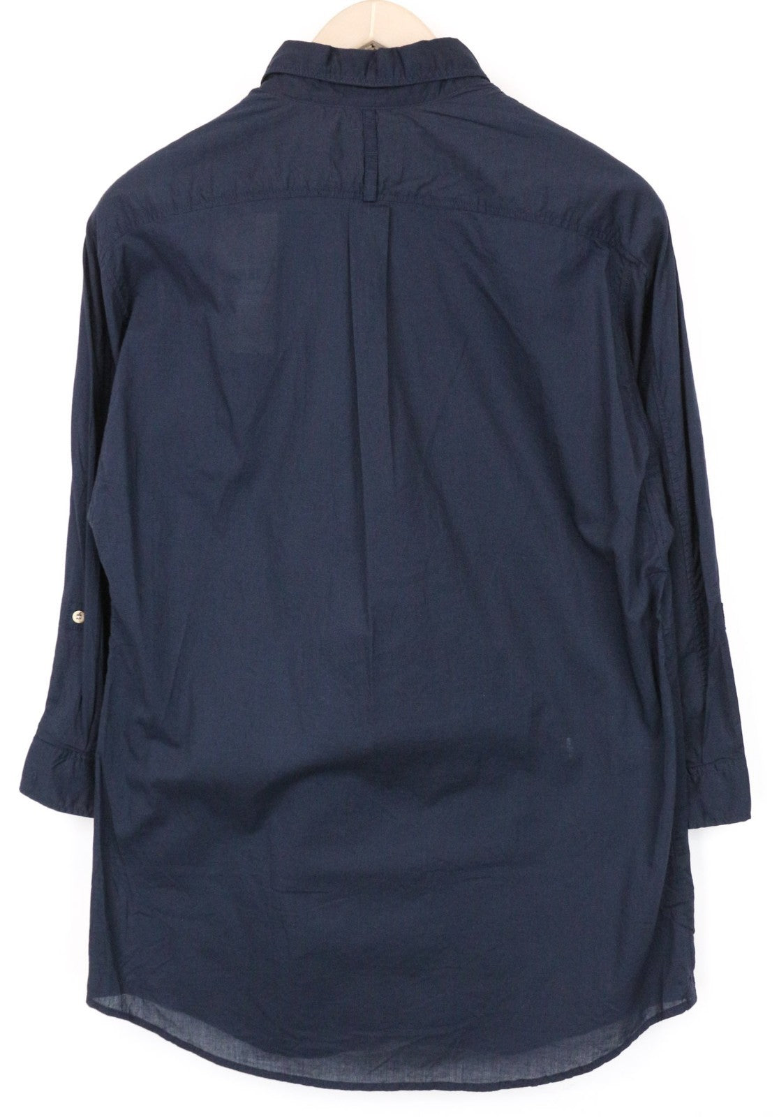 SCOTCH & SODA Ams Couture Men Shirt ~M Navy Blue Pocketed Button-Up 3/4 Sleeve