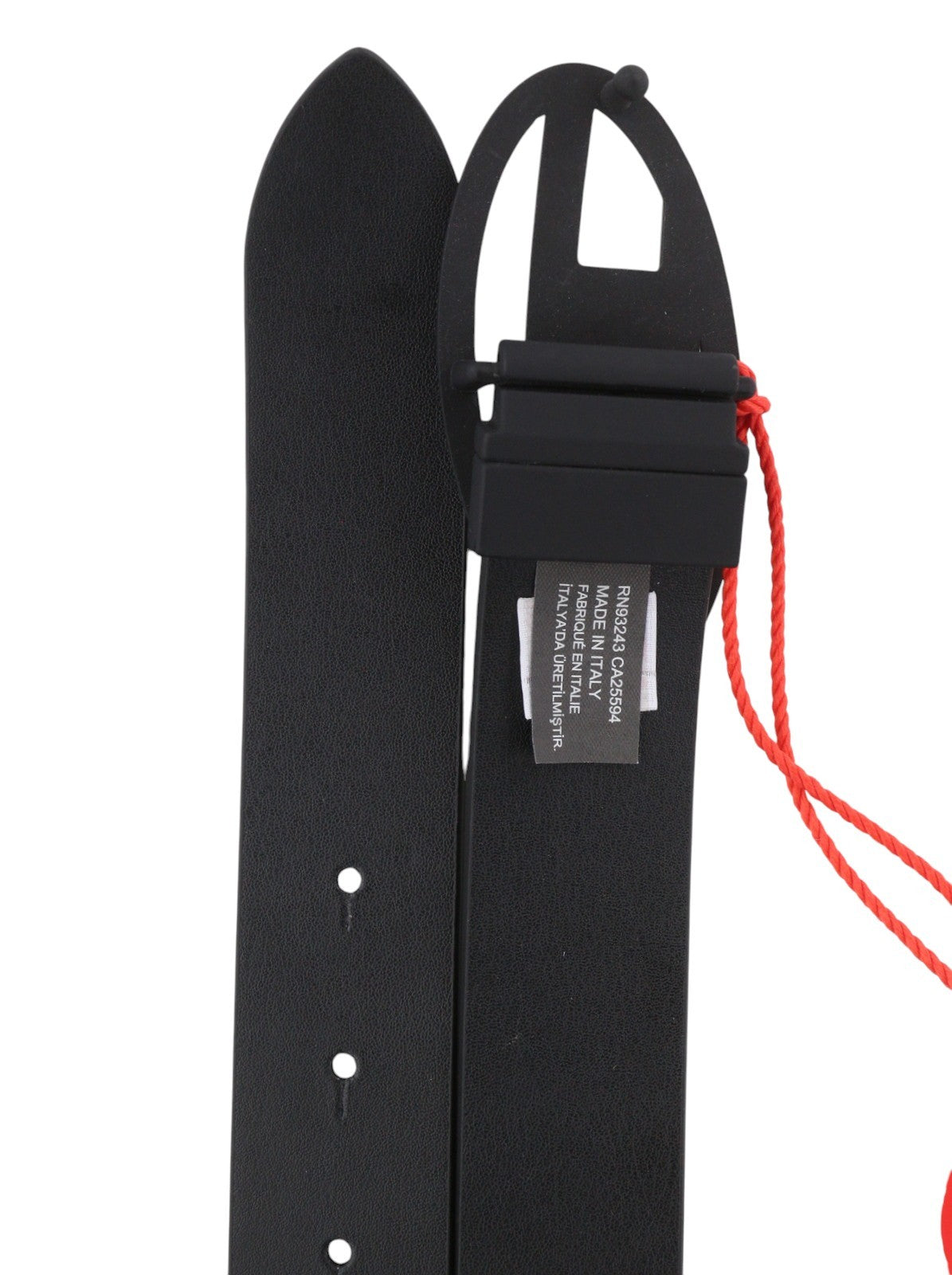 DIESEL B-1DR W Rev II Women Belt 85 CM Black Cow Leather Reversible RRP165