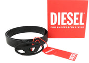 DIESEL B-1DR W Rev II Women Belt 80 CM Black Cow Leather Reversible RRP165