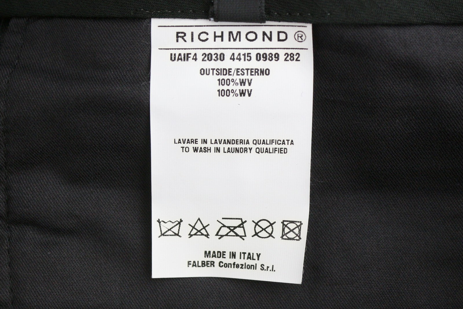 RICHMOND X Men's Trousers 48 / W33 Grey Melange Wool Tapered Pinstripe