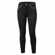 MAISON SCOTCH La Bohemienne Women's Trousers W31 Black Skinny Side Stripe