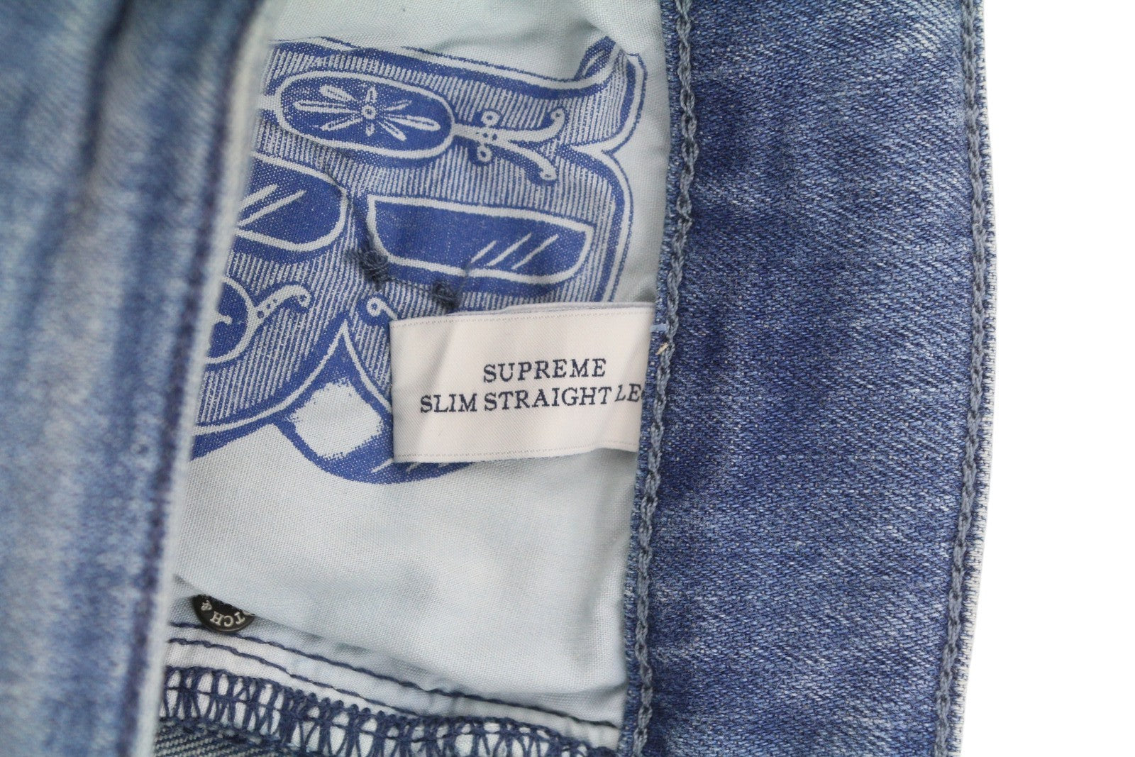 SCOTCH & SODA Supreme Slim Straight Women's Jeans W24/L32 Blue Faded