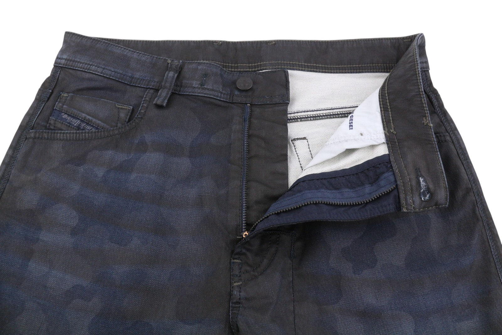 DIESEL Narrot CB-NE 0686J Men's Jeans W28 Black Coated Faded Jogg Slim