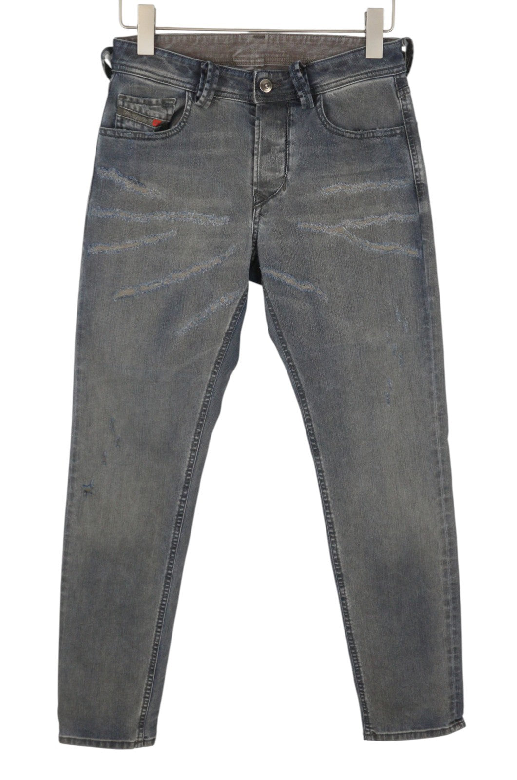 DIESEL Larkee-Beex 084TL Men's Jeans W26/L30 Blue Faded Distressed Whisker