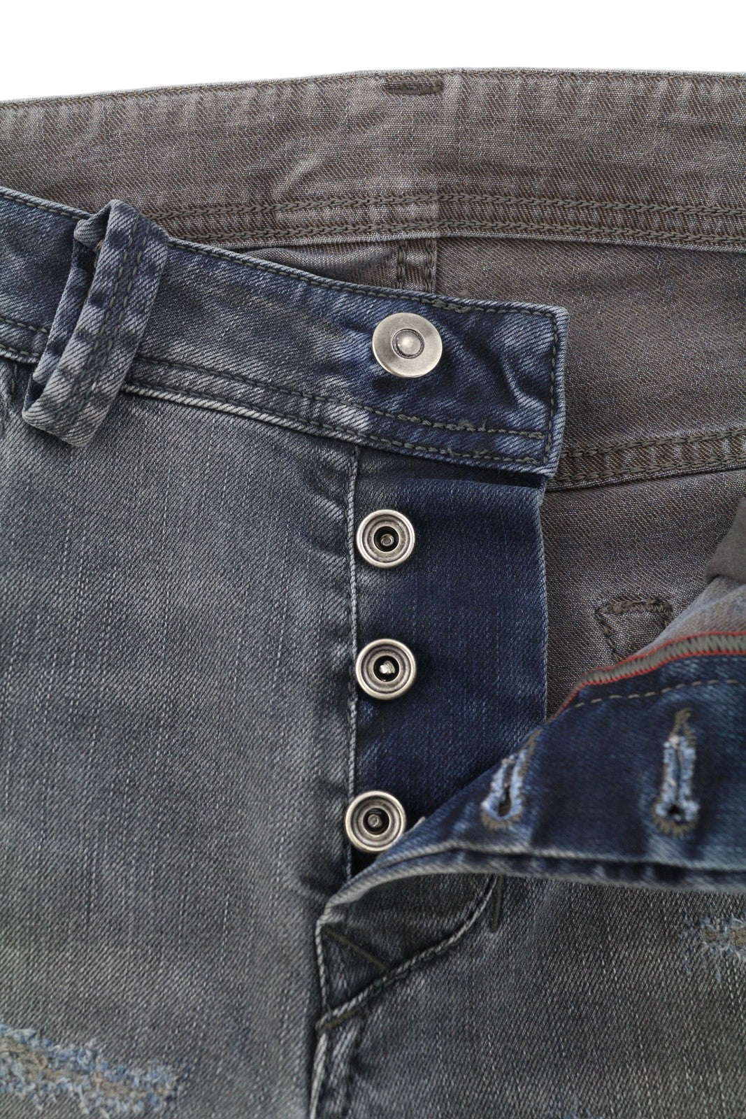 DIESEL Larkee-Beex 084TL Men's Jeans W26/L30 Blue Faded Distressed Whisker