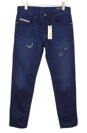 DIESEL Buster 0665T Men's Jeans W32/L32 Blue Worn Regular Slim Tapered