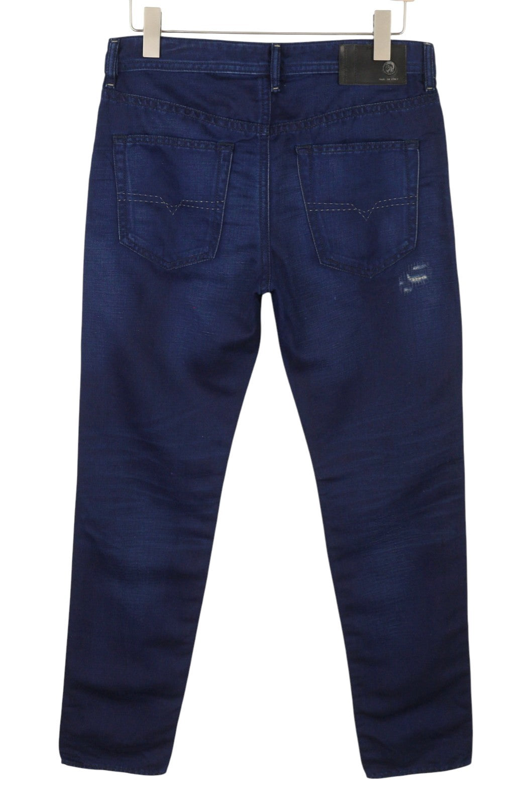 DIESEL Buster 0665T Men's Jeans W32/L32 Blue Worn Regular Slim Tapered