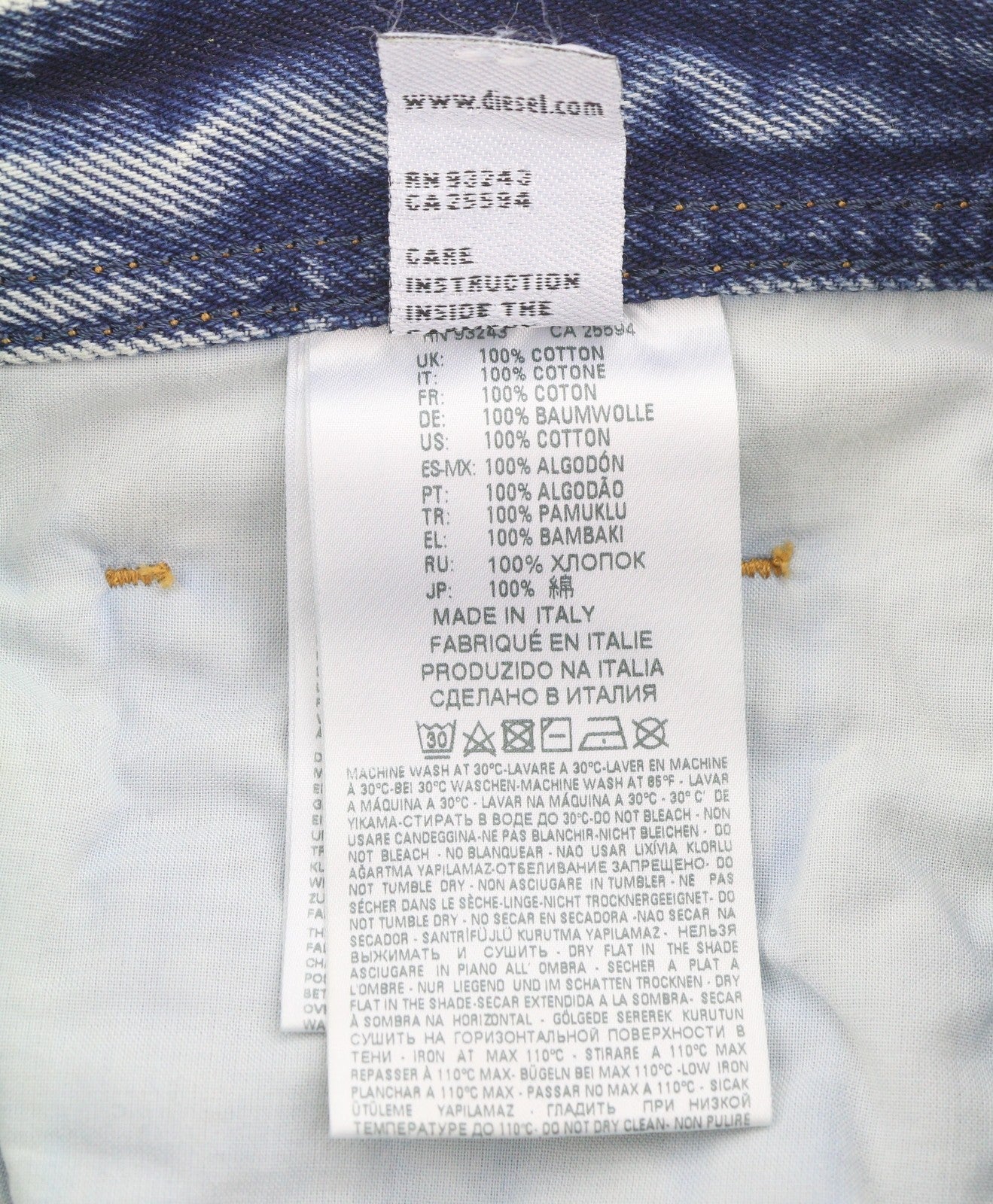 DIESEL Dagh-XP 084ZS Men's Jeans W29/L30 Blue Ripped Distressed Straight