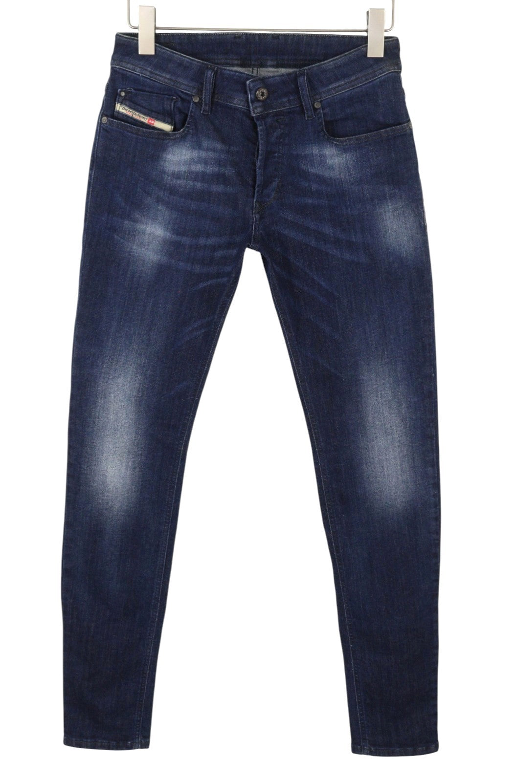 DIESEL Troxer R79K6 Men's Jeans W28/L32 Blue Faded Whisker Skinny Fit