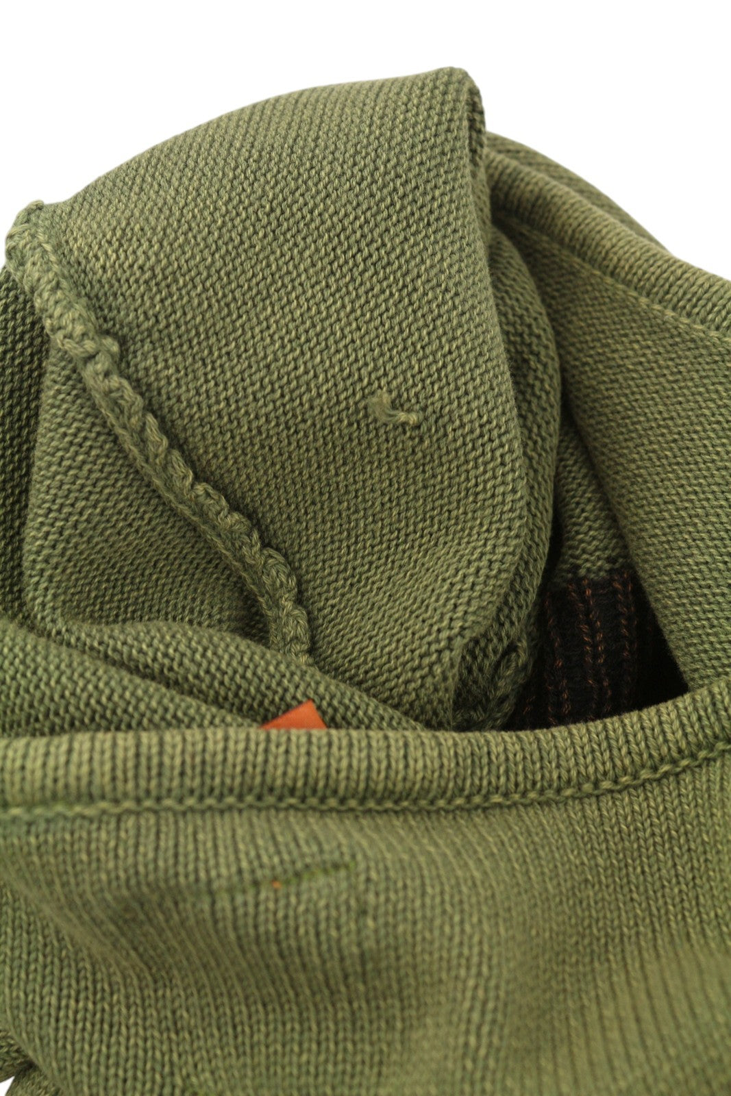 GOOD GENES Men's Jumper XL Olive Green Knit Long Back Pull On