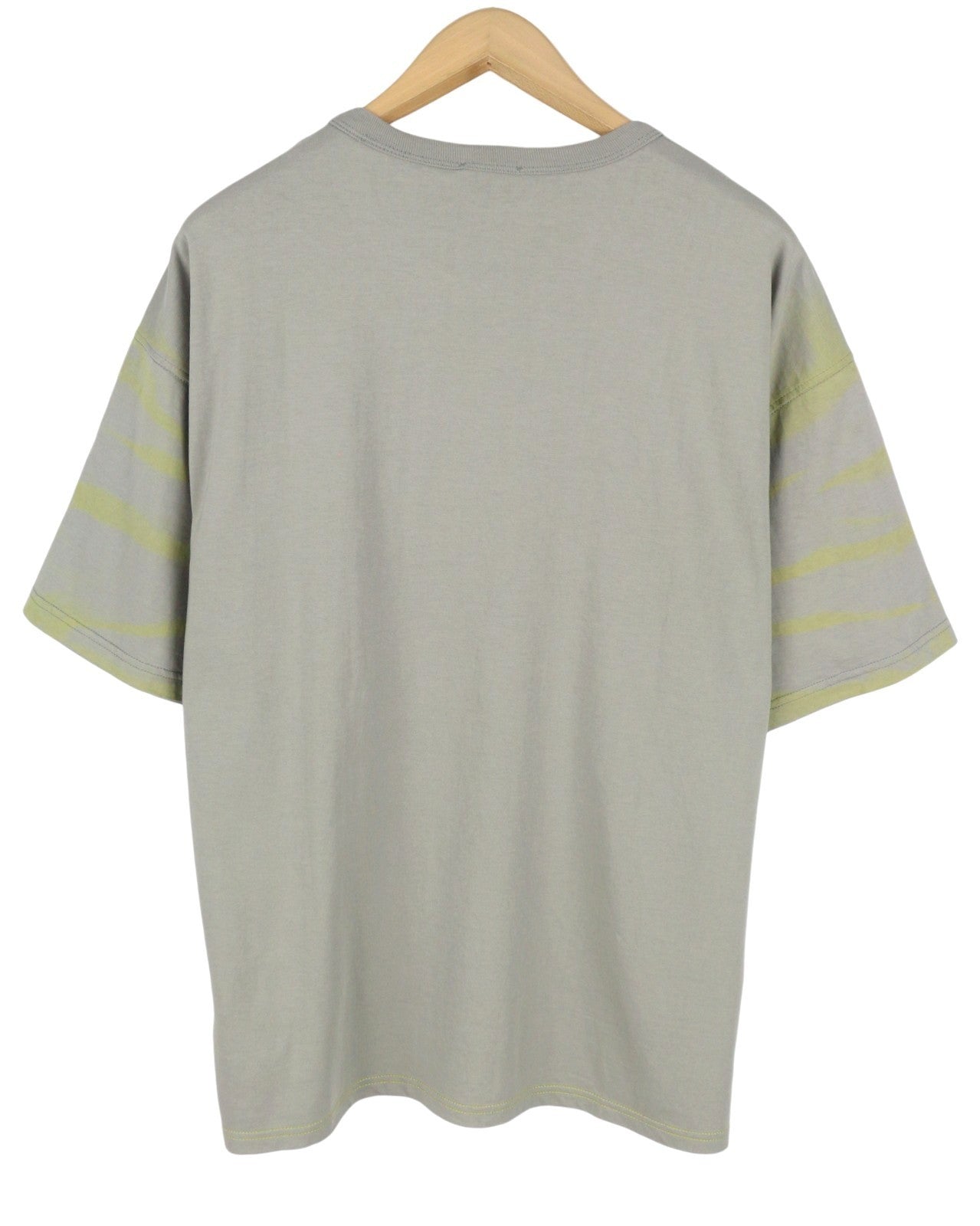 DIESEL T-Boxt-R23 Men T-Shirt L Grey Tricot Cotton Crew Oversized Short Sleeve