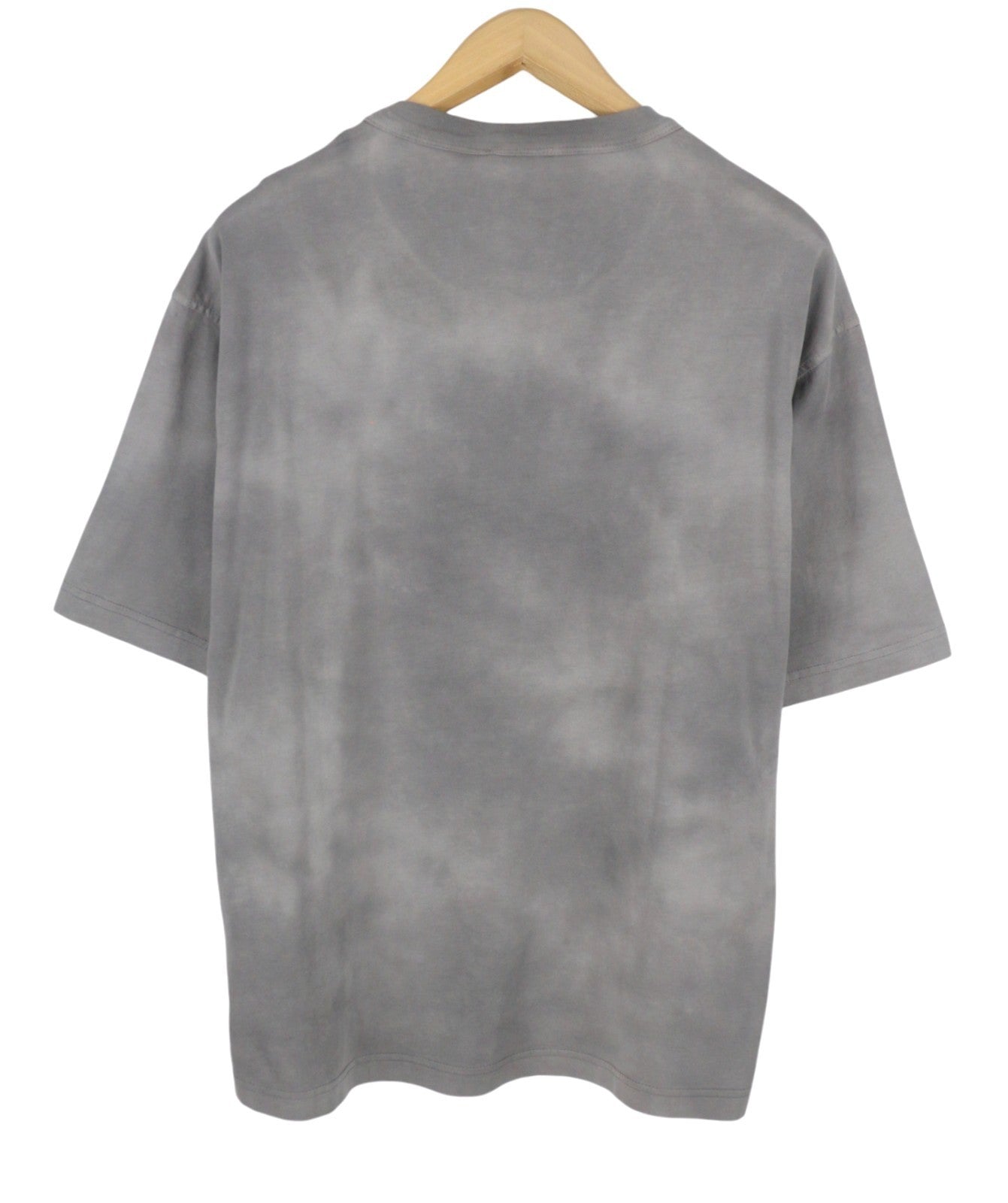 DIESEL T-Wash-Out Men T-Shirt XL Grey Faded Oversized Short Sleeved