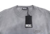 DIESEL T-Wash-Out Men T-Shirt XL Grey Faded Oversized Short Sleeved