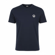 DIESEL T-Just 8-3 Men T-Shirt 2XL Dark Blue Crew Neck Cotton Short Sleeved