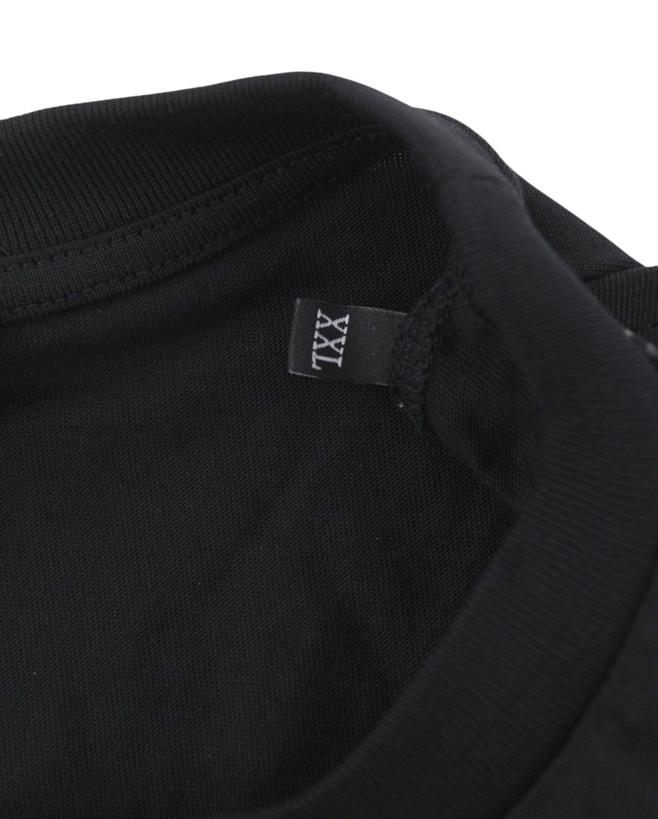 DIESEL T-Just-LS-CX11 Men T-Shirt 2XL Black Shiny Pattern Crew Neck Long Sleeved