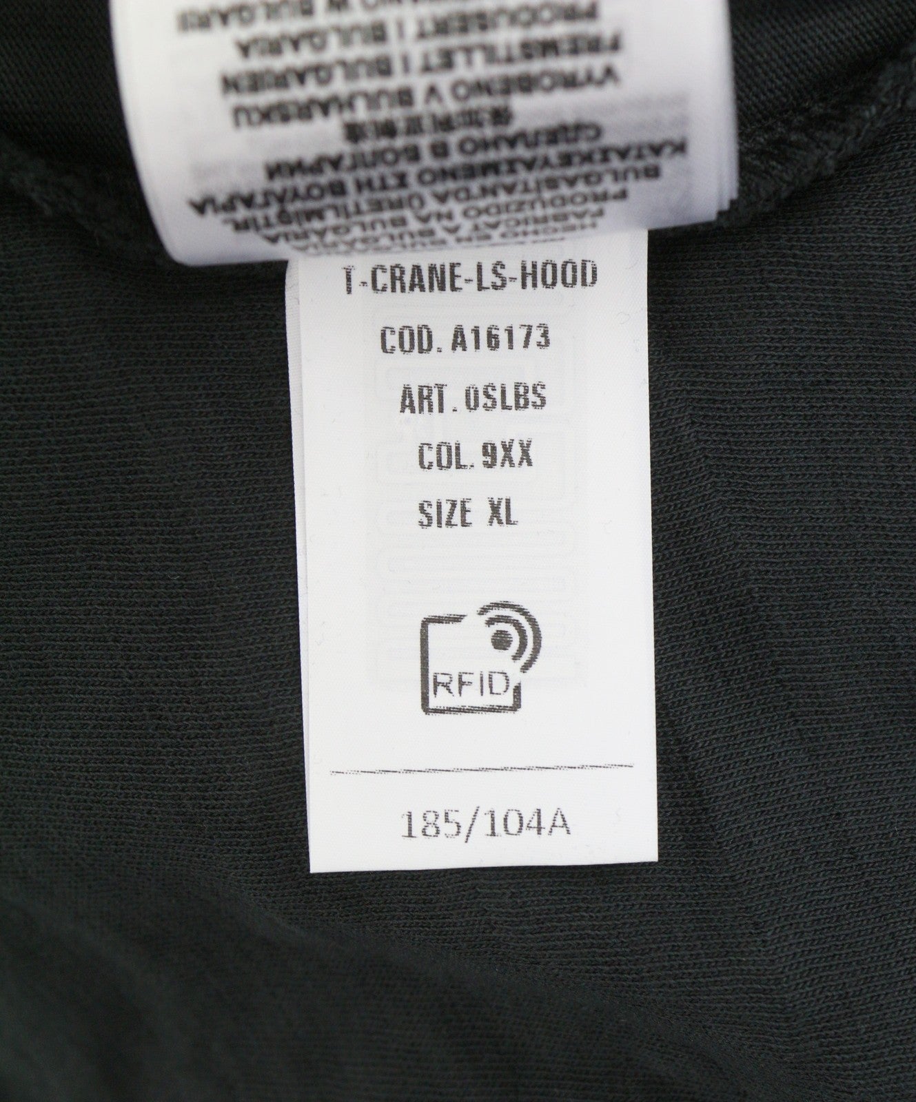 DIESEL T-Crane-LS-Hood Men T-Shirt XL Faded Relaxed Hooded With Holes RRP250