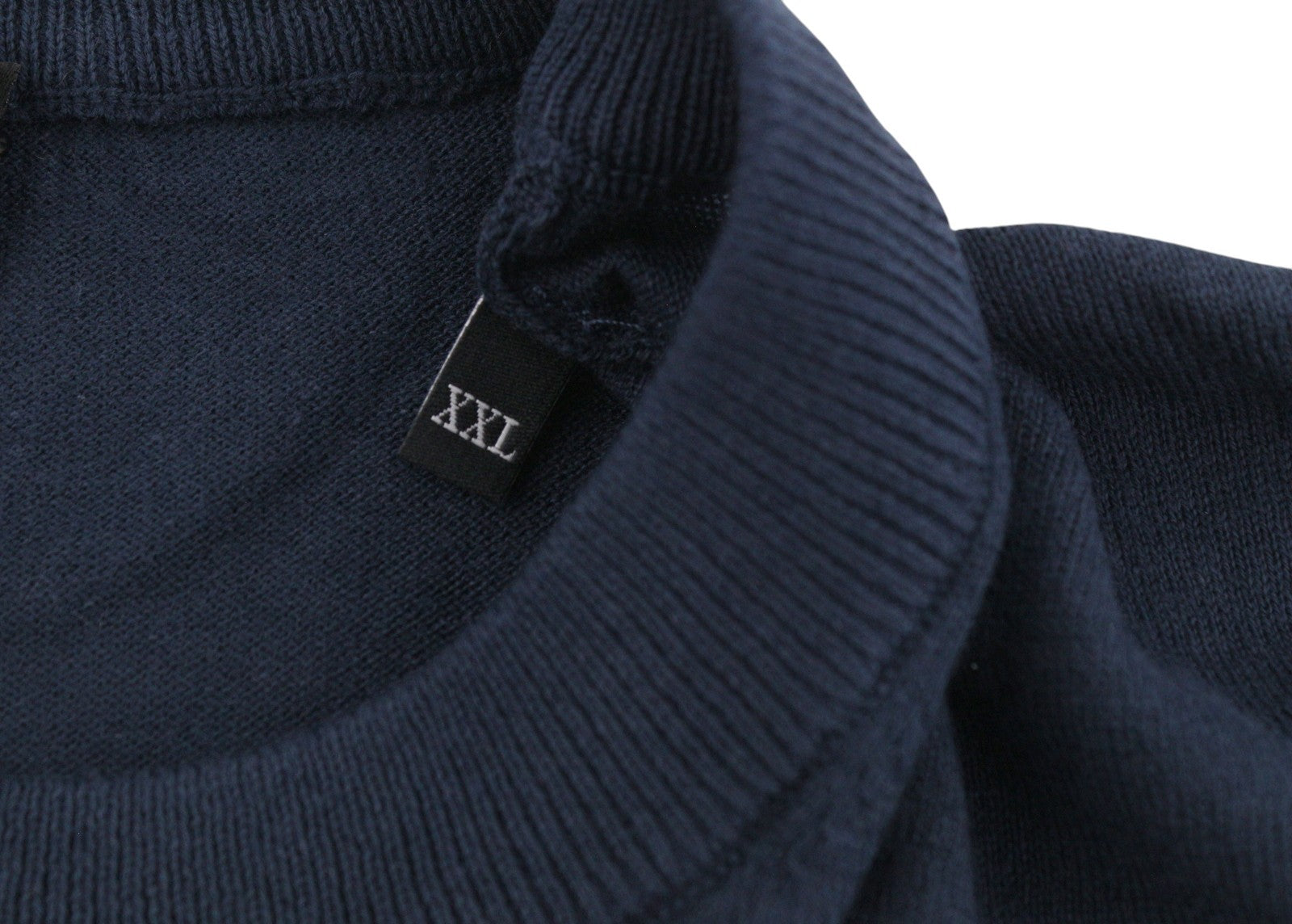 DIESEL K-Freex-Newprint Men Jumper 2XL Dark Blue Cotton Knit Crew Neck RRP140