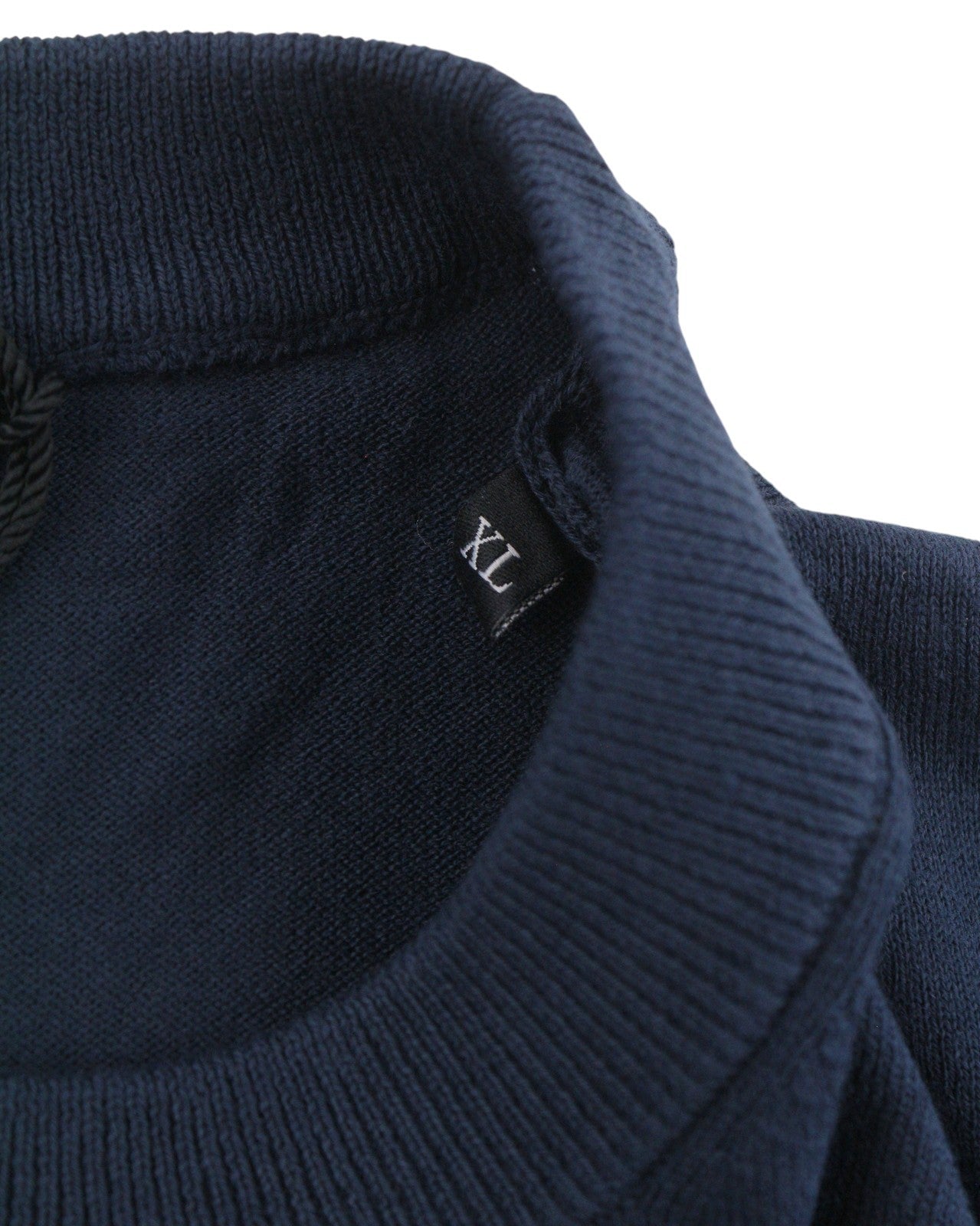 DIESEL K-Freex-Newprint Men Jumper XL Dark Blue Cotton Knit Crew Neck RRP140