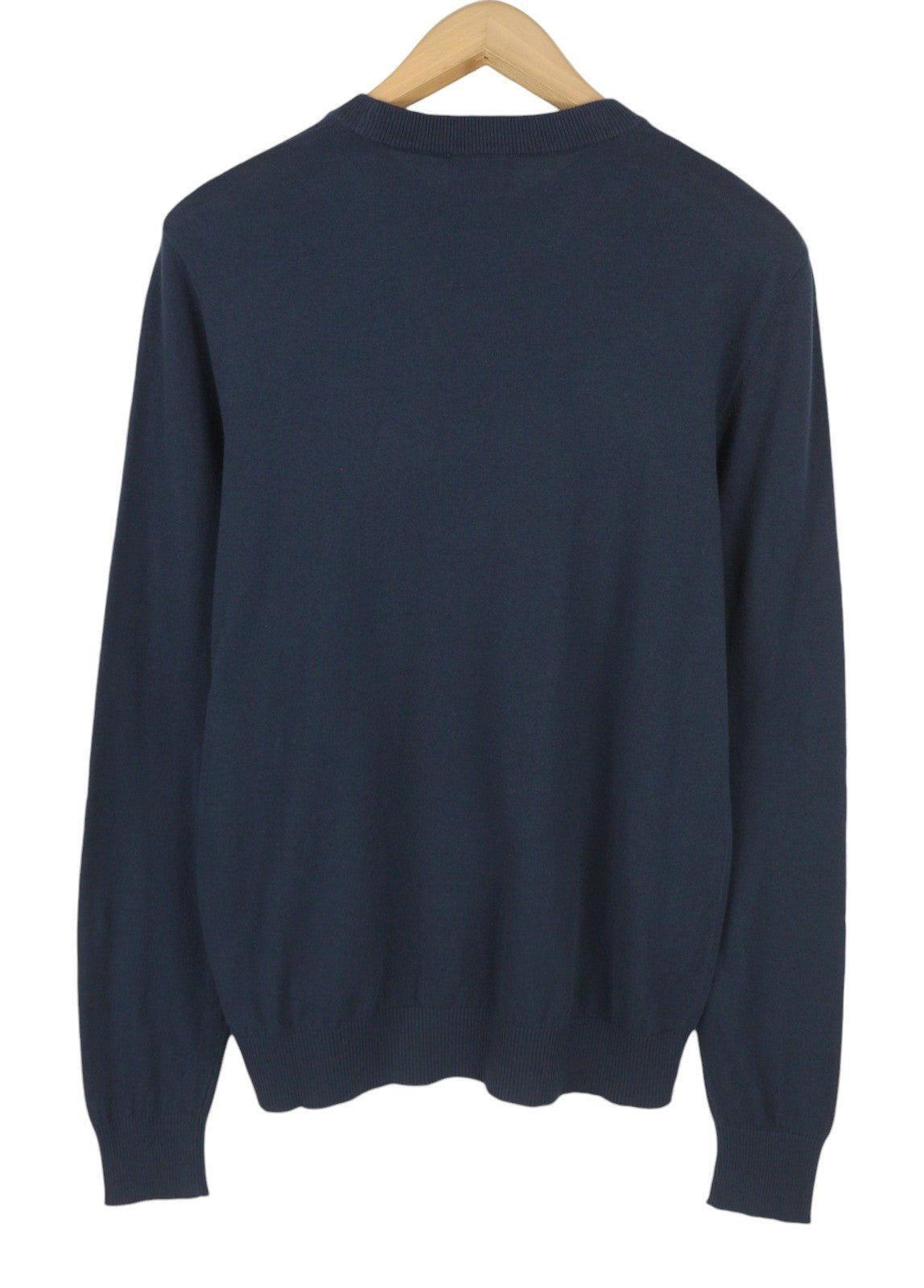 DIESEL K-Freex-Newprint Men Jumper XL Dark Blue Cotton Knit Crew Neck RRP140