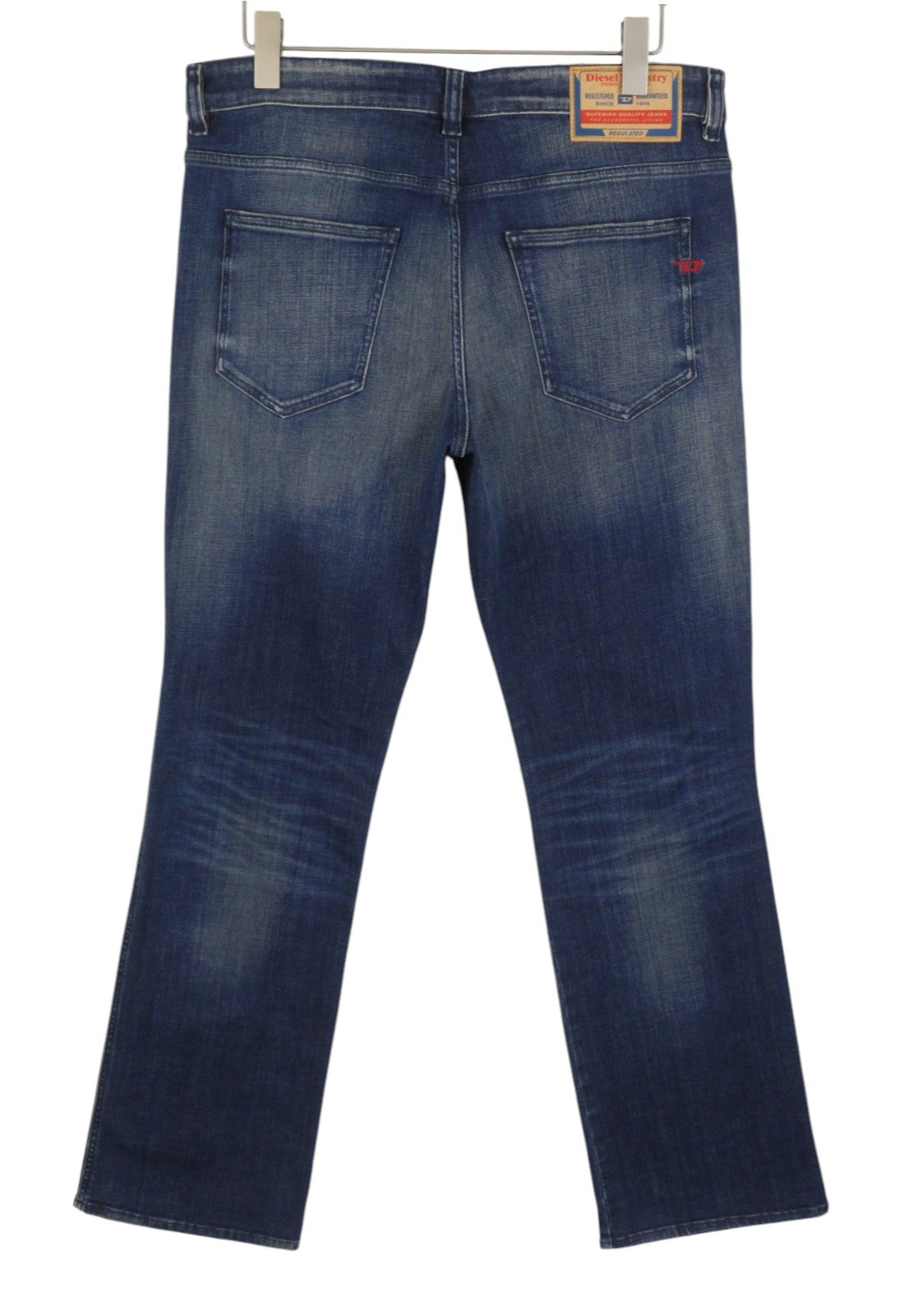 DIESEL 1998 D-Buck 09H35 Men Jeans W34/L32 Blue Faded Slim Bootcut Fit RRP175