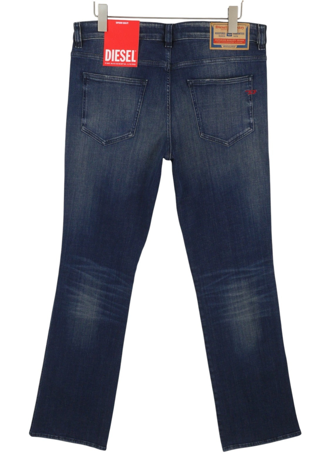 DIESEL 1998 D-Buck 09H35 Men Jeans W38/L32 Blue Faded Slim Bootcut RRP175