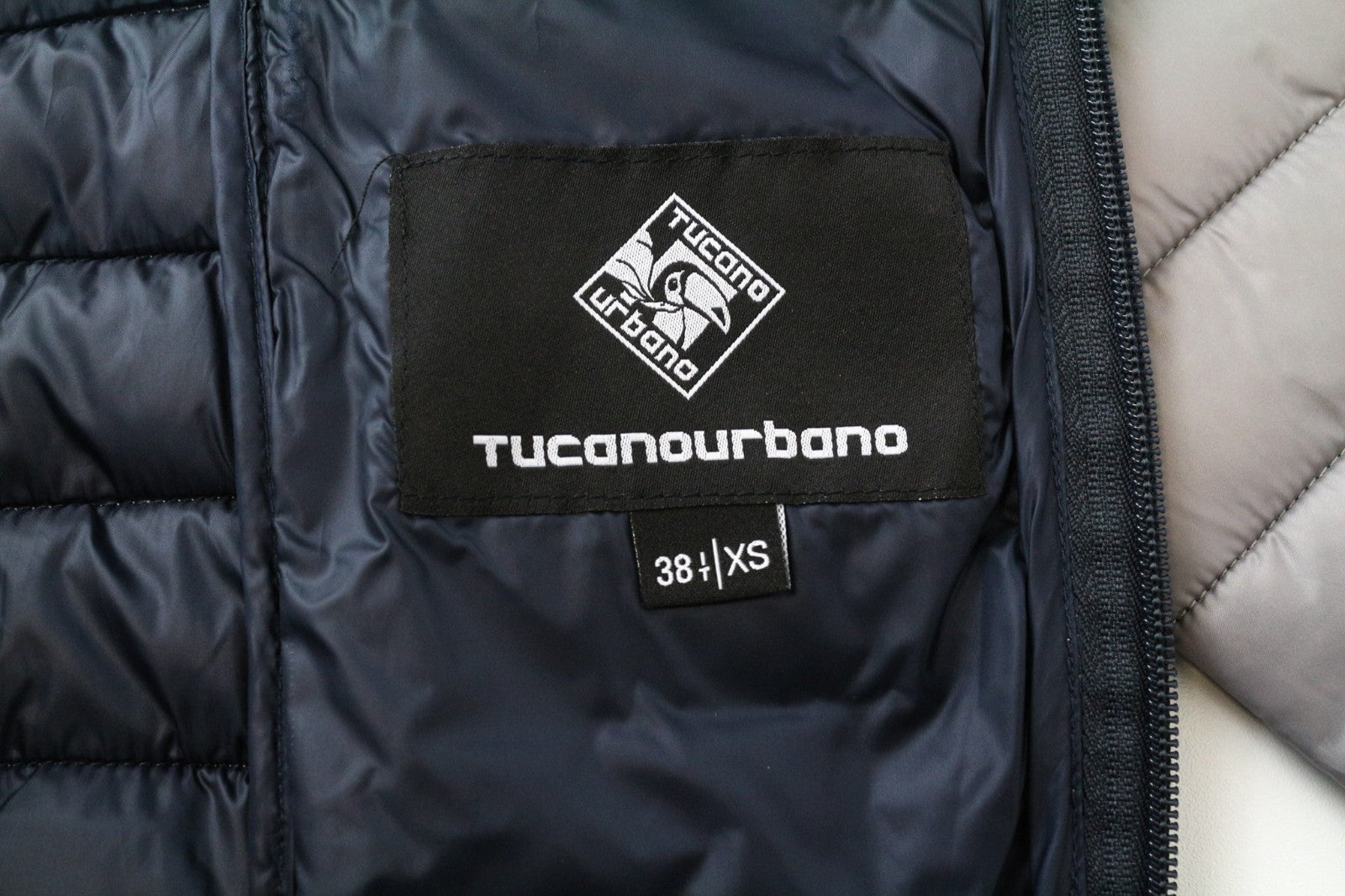 TUCANO URBANO Lot Pack Men Jacket XS Grey Water-repellent Thermal Padding