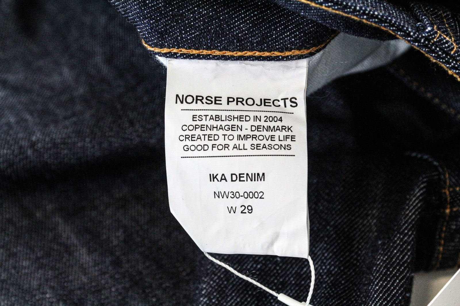 NORSE PROJECTS Ika Denim Women Jeans W29 Classic Tapered Blue Pure Cotton