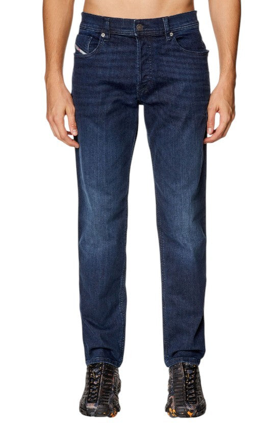 DIESEL 2023 D-Finitive 0CNAA Men Jeans W38/L34 Blue Faded Regular Tapered RRP150