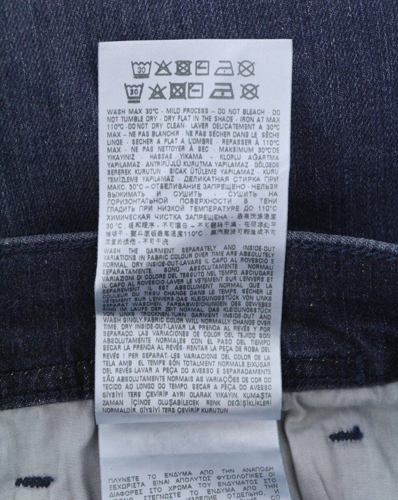 DIESEL 2023 D-Finitive 0CNAA Men Jeans W32/L34 Blue Faded Regular Tapered RRP150