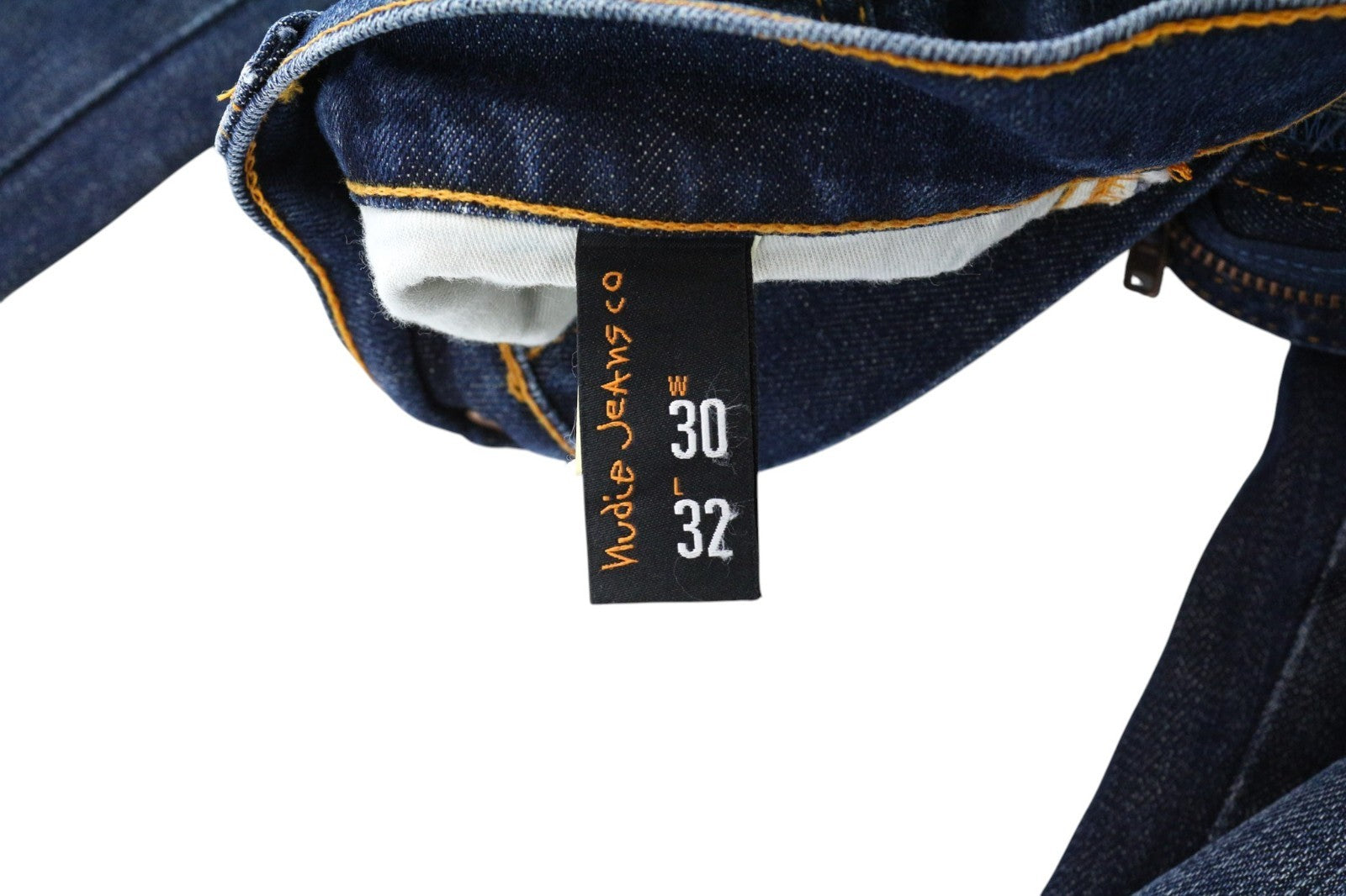 NUDIE JEANS Slim Jim Men Jeans W30/L32 Slim Blue Cotton Stretch Washed 5-Pocket