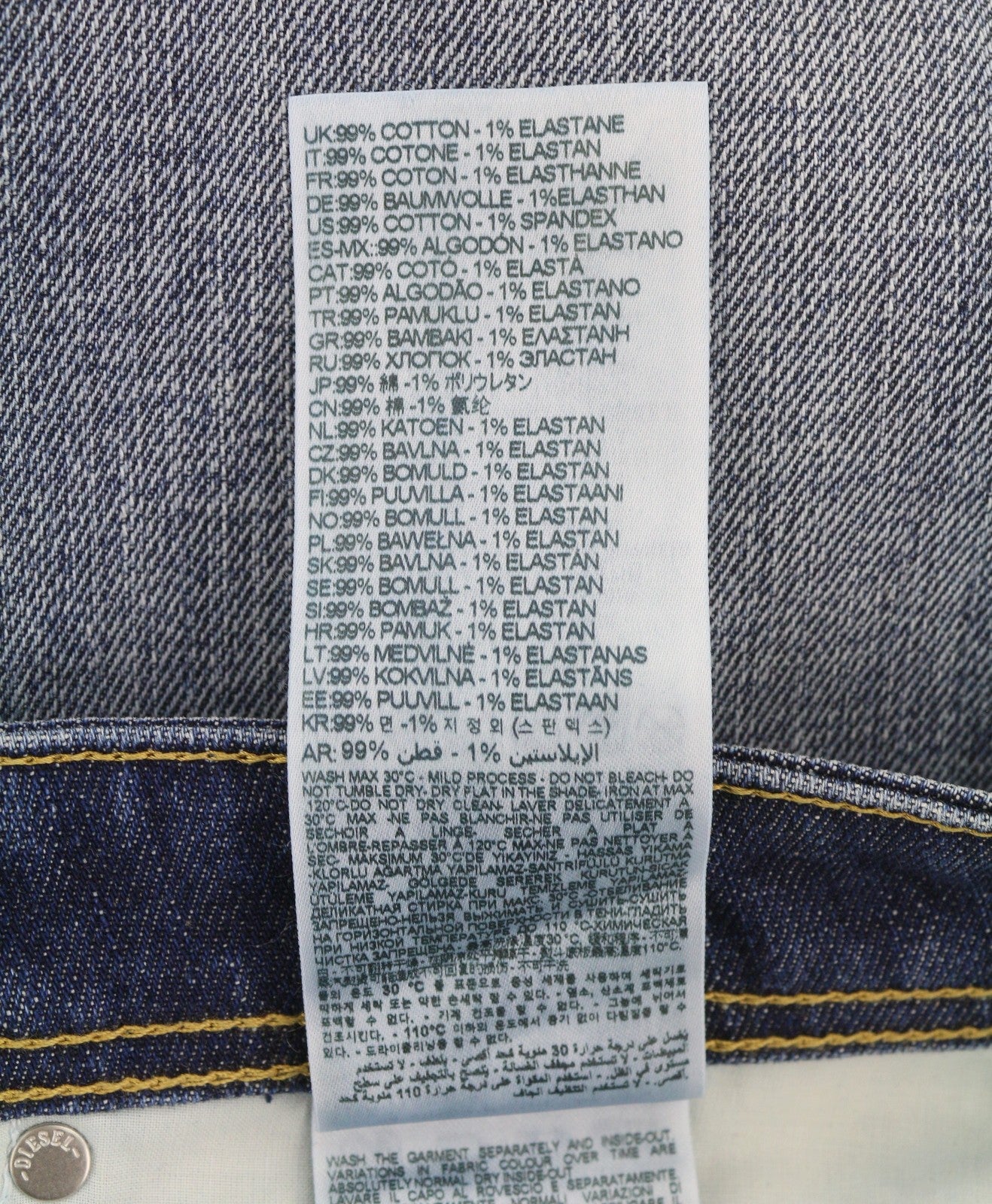 DIESEL 1985 Larkee R917X Men Jeans W36/L32 Blue Whiskers Faded Straight RRP195