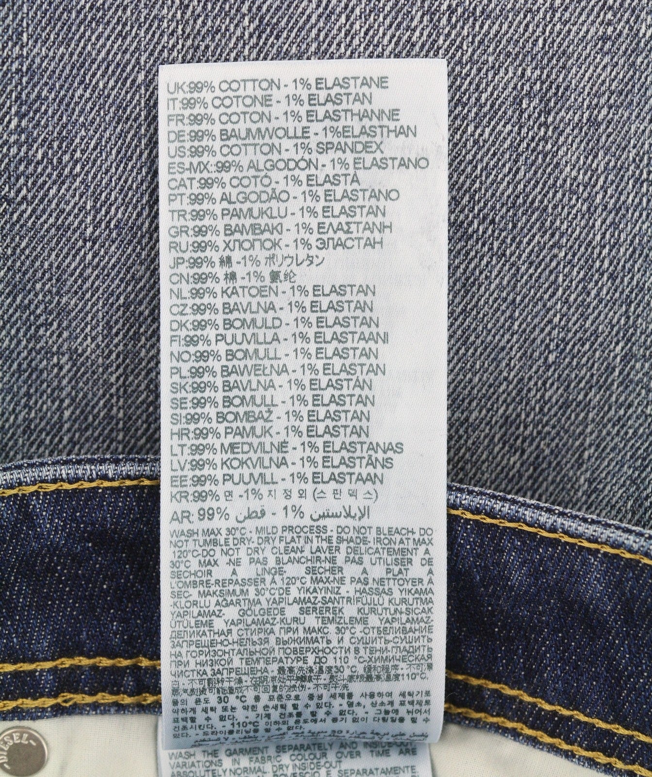 DIESEL 1985 Larkee R917X Men Jeans W40/L32 Blue Whiskers Faded Straight RRP195
