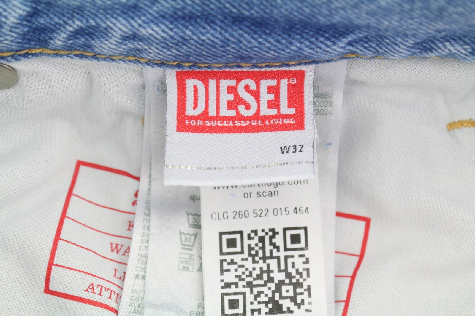 DIESEL 2010 D-Macs 09J80 Men Jeans W32/L32 Blue Loose Fit Straight Leg RRP250