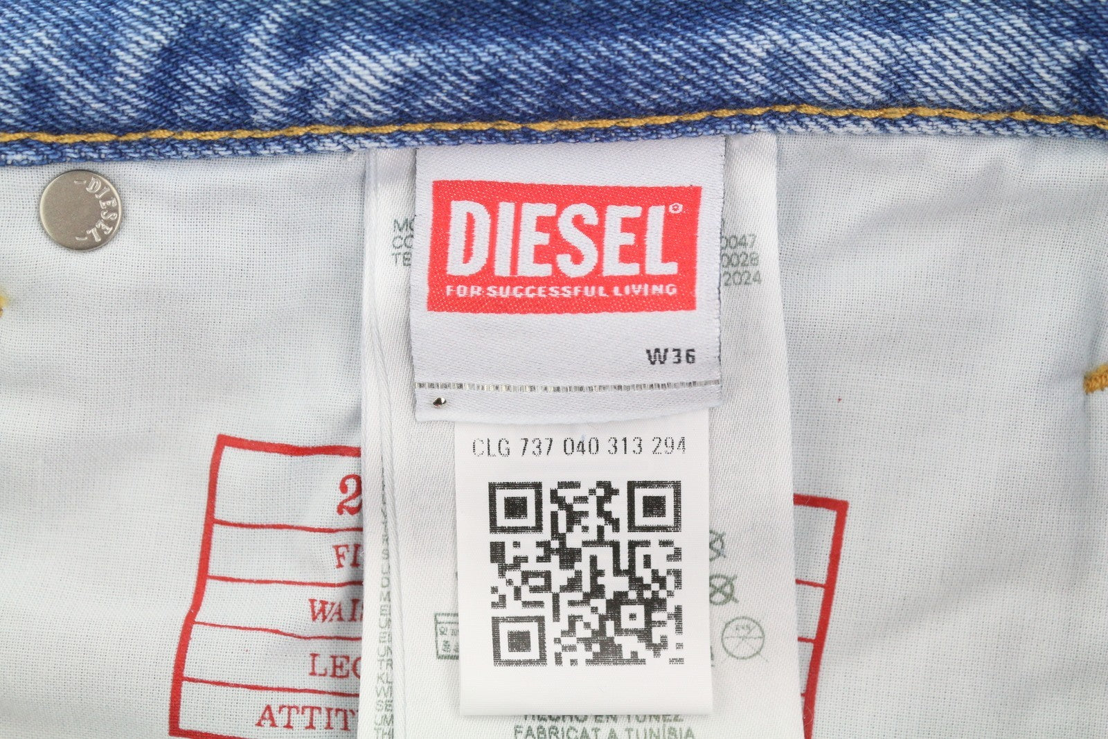 DIESEL 2010 D-Macs 09J80 Men Jeans W36/L32 Blue Loose Fit Straight Leg RRP250