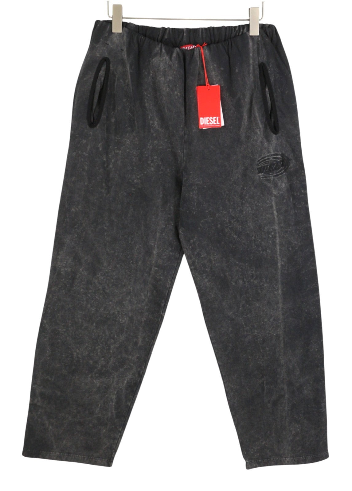 DIESEL P-Markle Men Trousers L W33 Dark Grey Faded Loose Fit RRP295