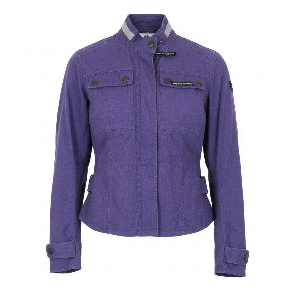 TUCANO URBANO Shorty Women Jacket IT38 M Purple Pure Cotton Breathable Moto