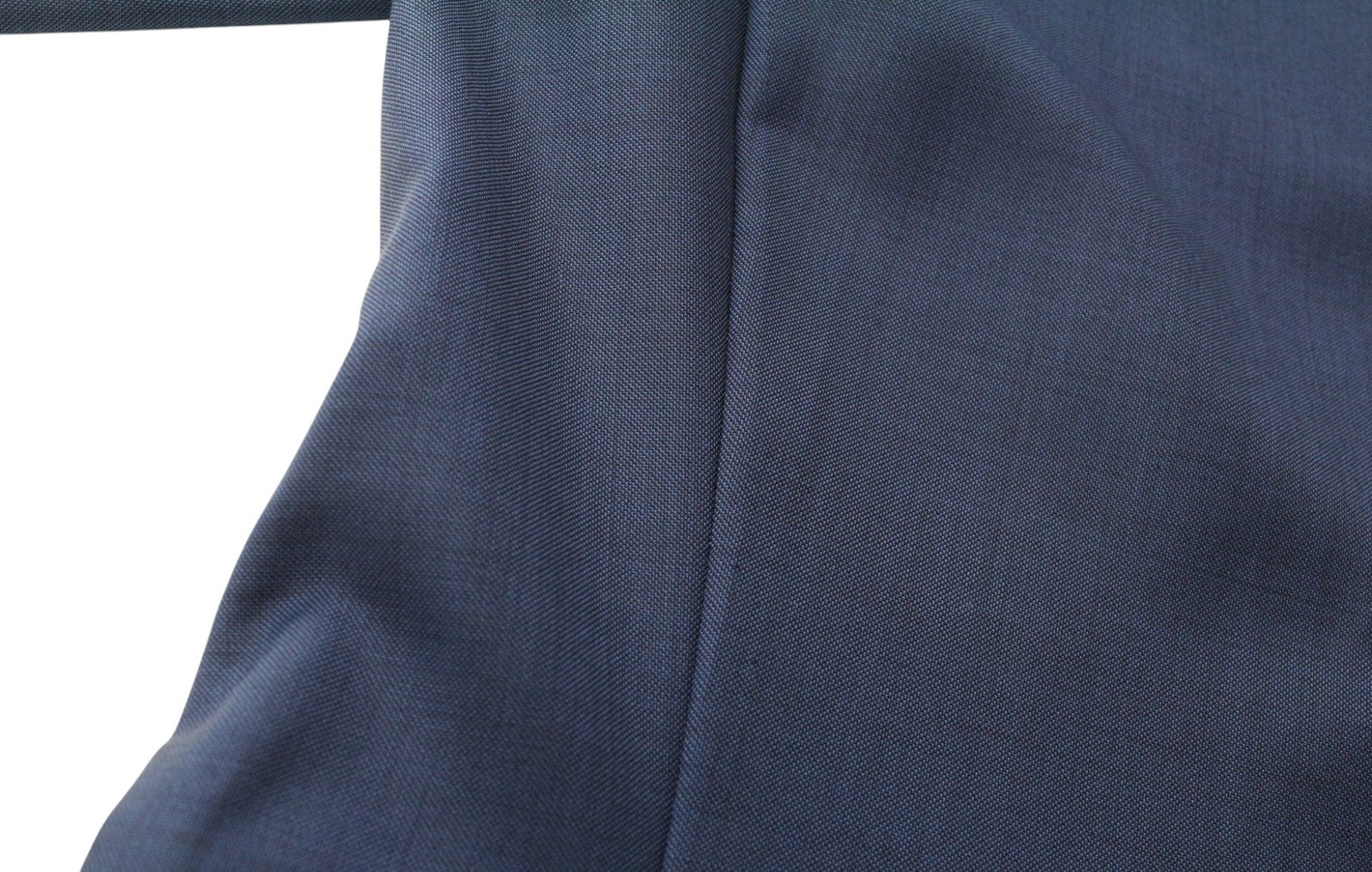 SUITSUPPLY Lazio Men Suit UK48S Mid Blue 2-Piece Slim Cut Sharkskin Pure Wool
