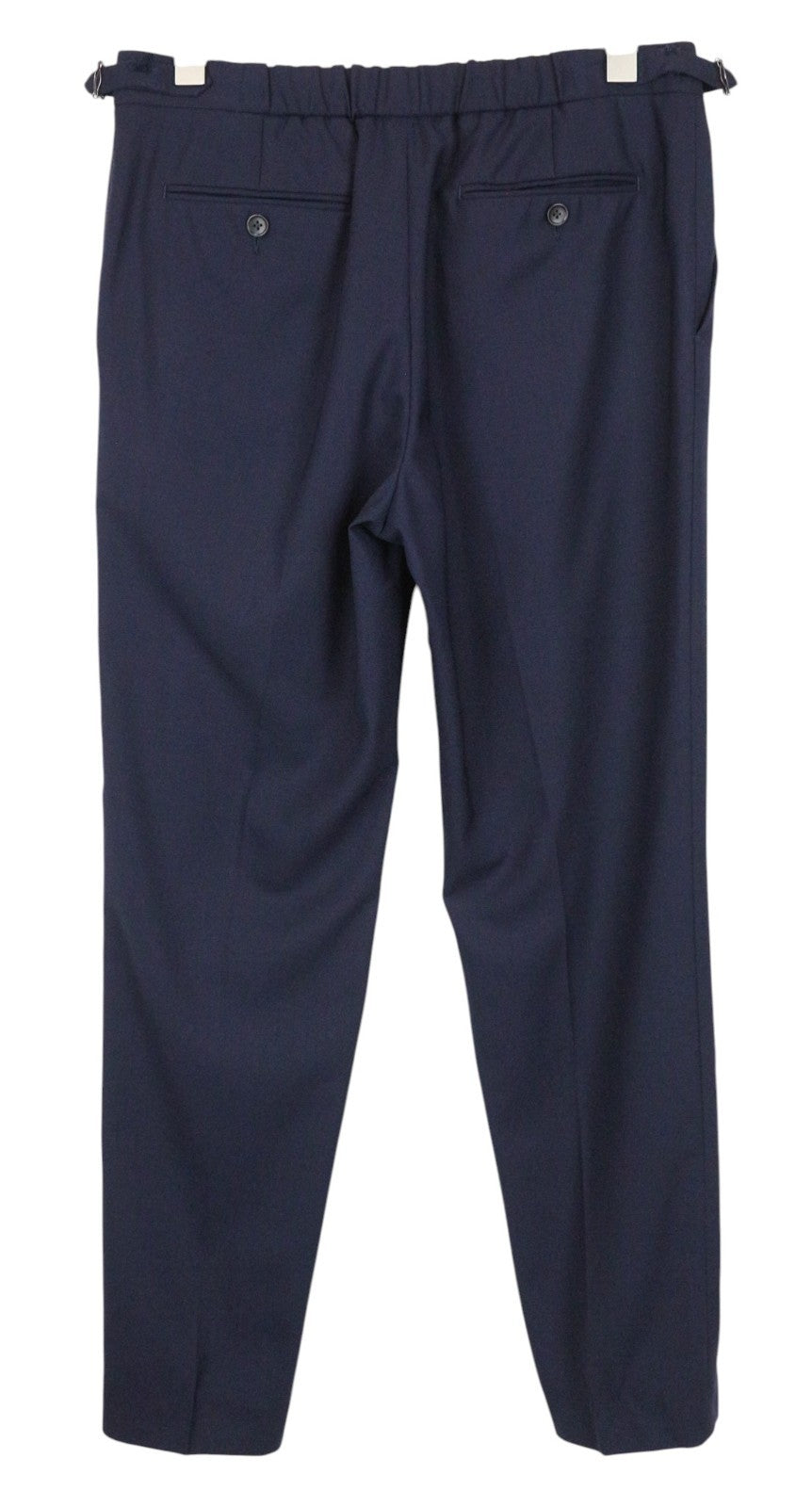 SUITSUPPLY La Spalla Men Suit UK38R Traveller Navy 2-Piece Slim Melange Wool