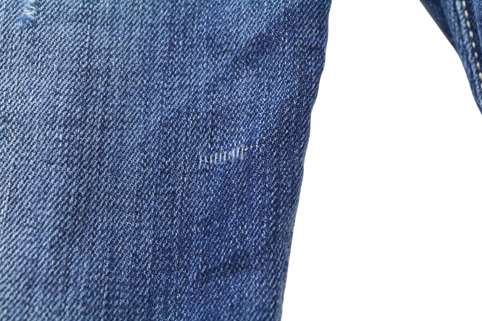 TAKESHY KUROSAWA TK08 Men Jeans W32 Blue Non-Stretch Distressed Slim Buttoned