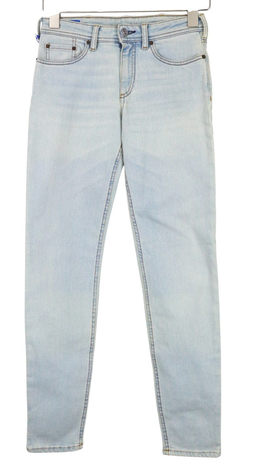 ACNE STUDIOS Climb Women Jeans W25/L32 Bla Konst Blue Stretch Skinny Zipped