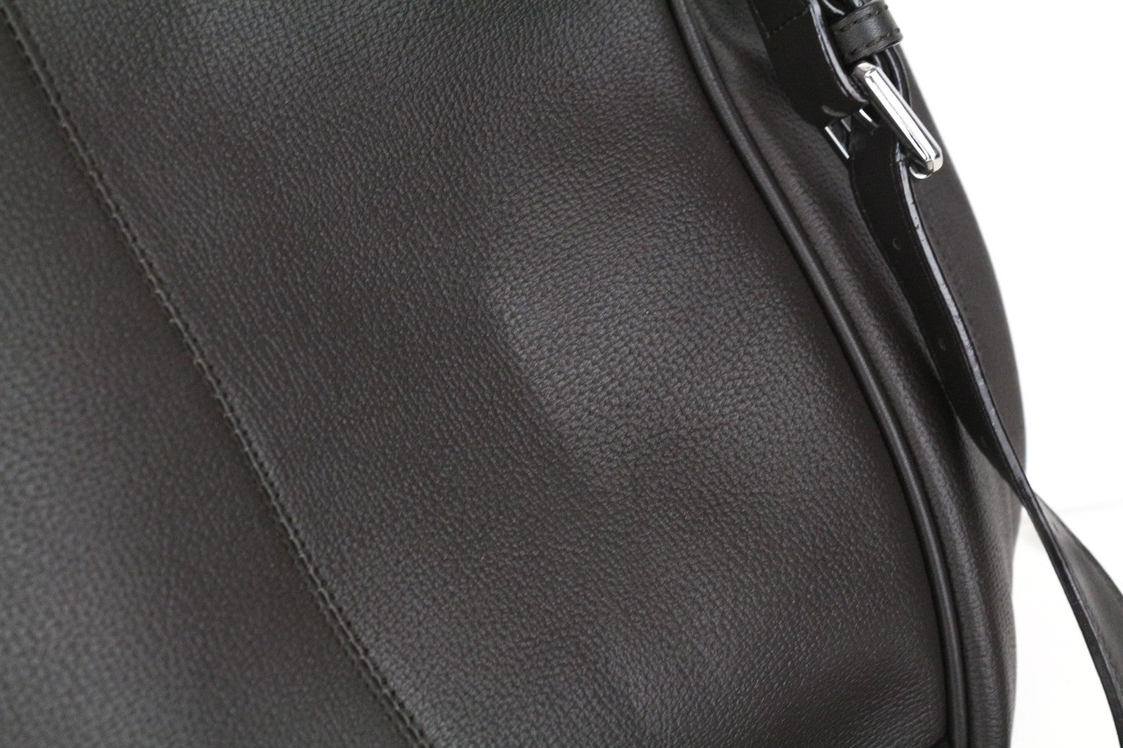 SUITSUPPLY Men Bag One Size Dark Brown Grained Calf Leather Adjustable Backpack