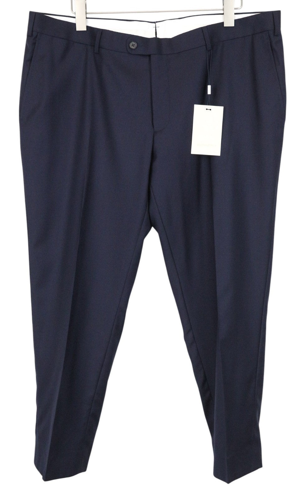 SUITSUPPLY Napoli Men Suit UK46R Notch Lapel Lined Pure Wool Navy Blue 2 Piece