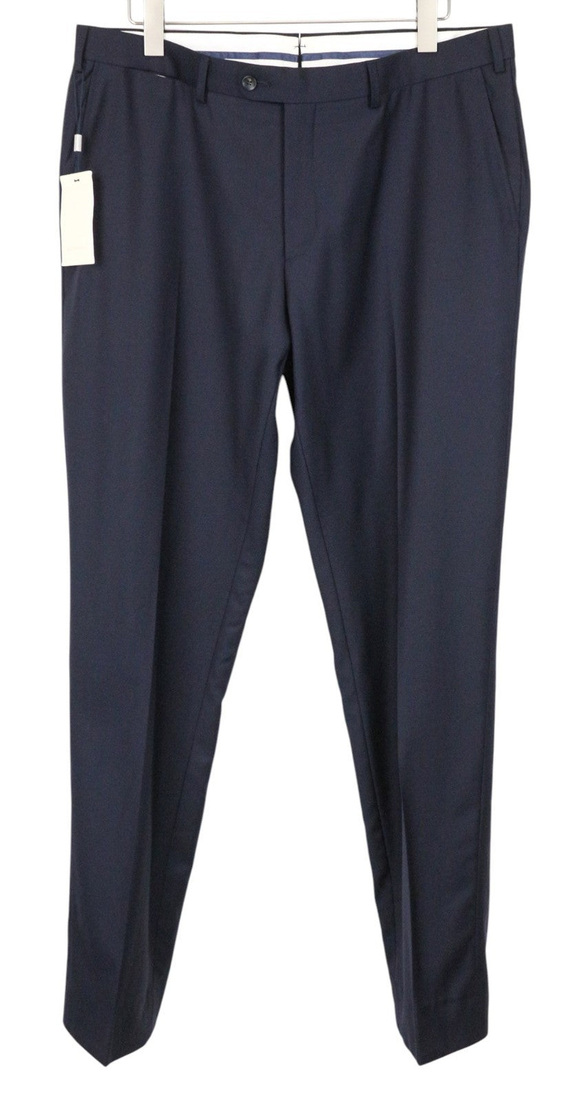 SUITSUPPLY Ferrara Men Suit UK46L Trousers Waistcoat Wool Navy Blue 2 Piece