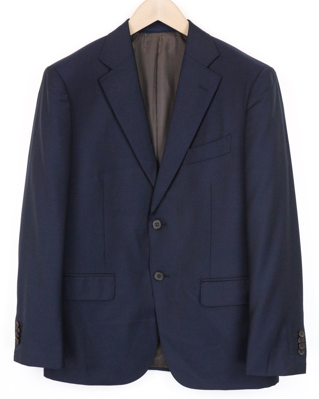 SUITSUPPLY Napoli Men Blazer UK40S Blue Pure Wool Super 110's Single-Breasted